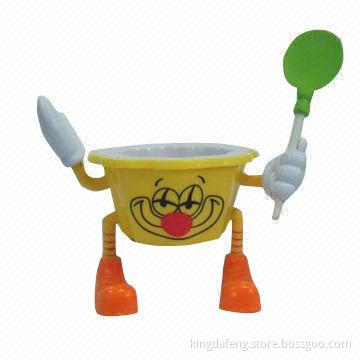 Plastic Container with Movable Hands and Legs, Any Designs, Colors and Logo Printing are Available